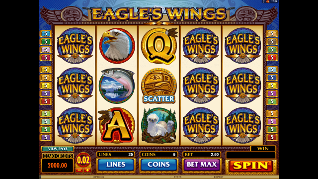 Игровой интерфейс Eagle's Wings 1