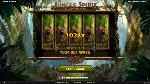 Игровой интерфейс Jungle Spirit: Call Of The Wild 1
