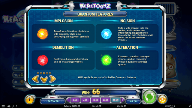Бонусная игра Reactoonz 8