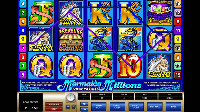 Бонусная игра Mermaids Millions 6