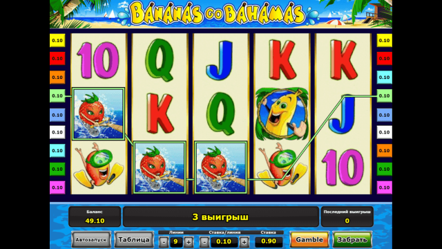 Игровой интерфейс Bananas Go Bahamas 7