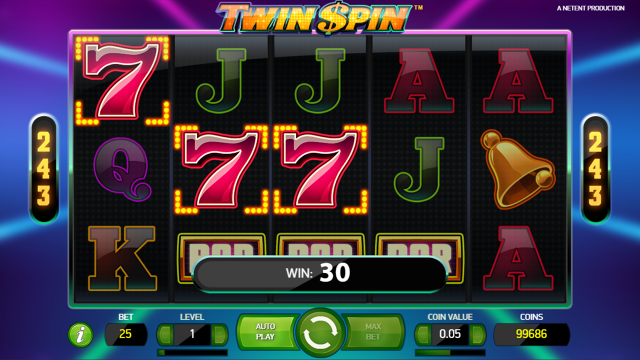 Игровой интерфейс Twin Spin 4